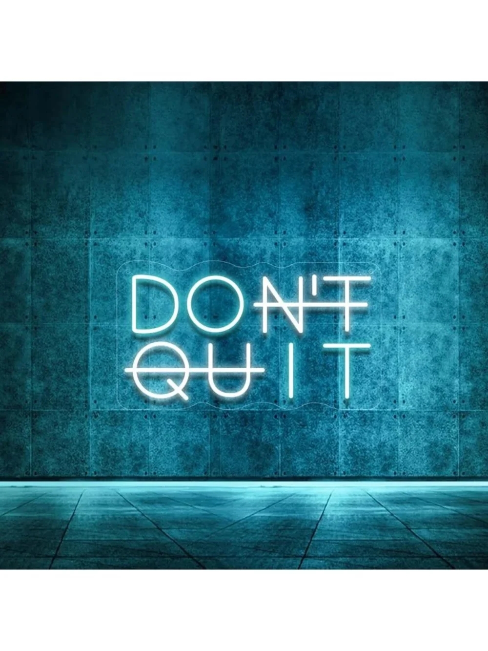 Motivational LED Neon Wall Sign - USB Powered, Adjustable Light for Home